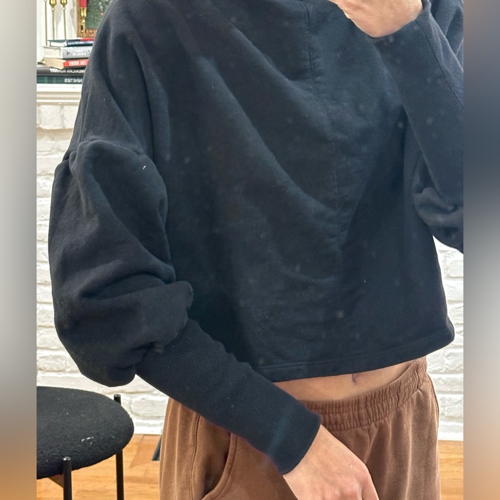 The Range NYC cropped black turtleneck sweater